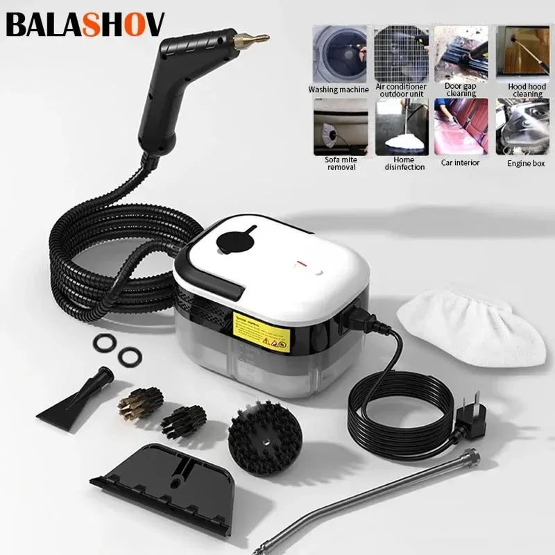 Limpiador de Vapor de Alta Presión y Temperatura — Multiusos para Hogar y Coche
