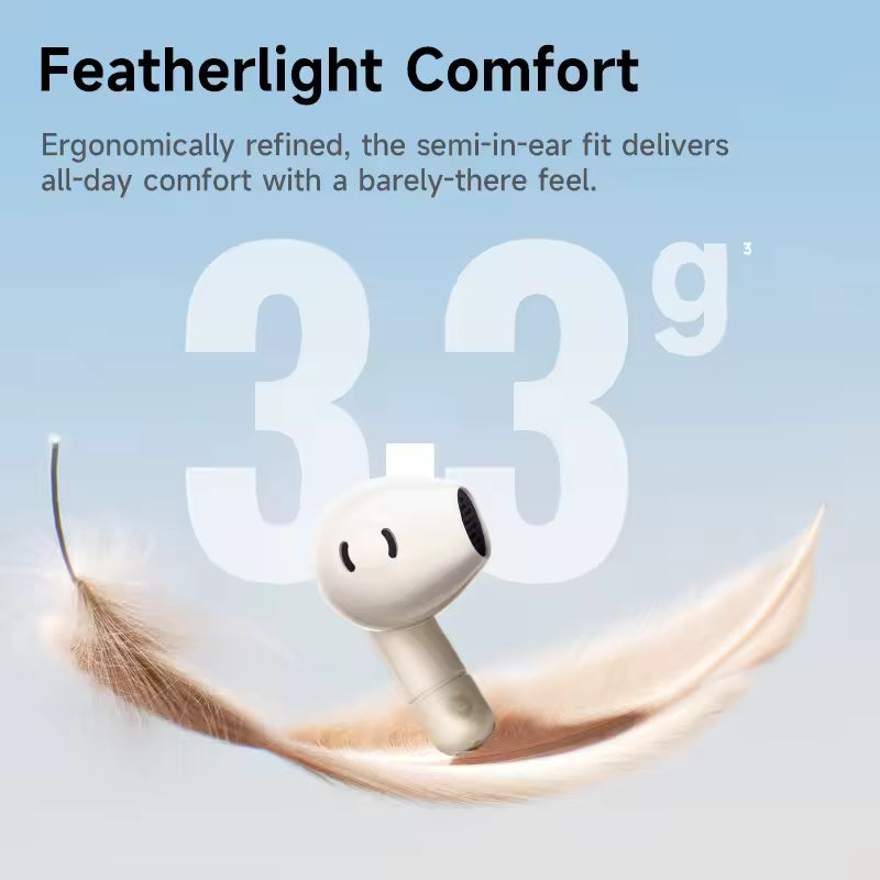 Auriculares Inalámbricos Baseus Bass BS2 Lite — Bluetooth 6.0, ENC, 40H, IP55