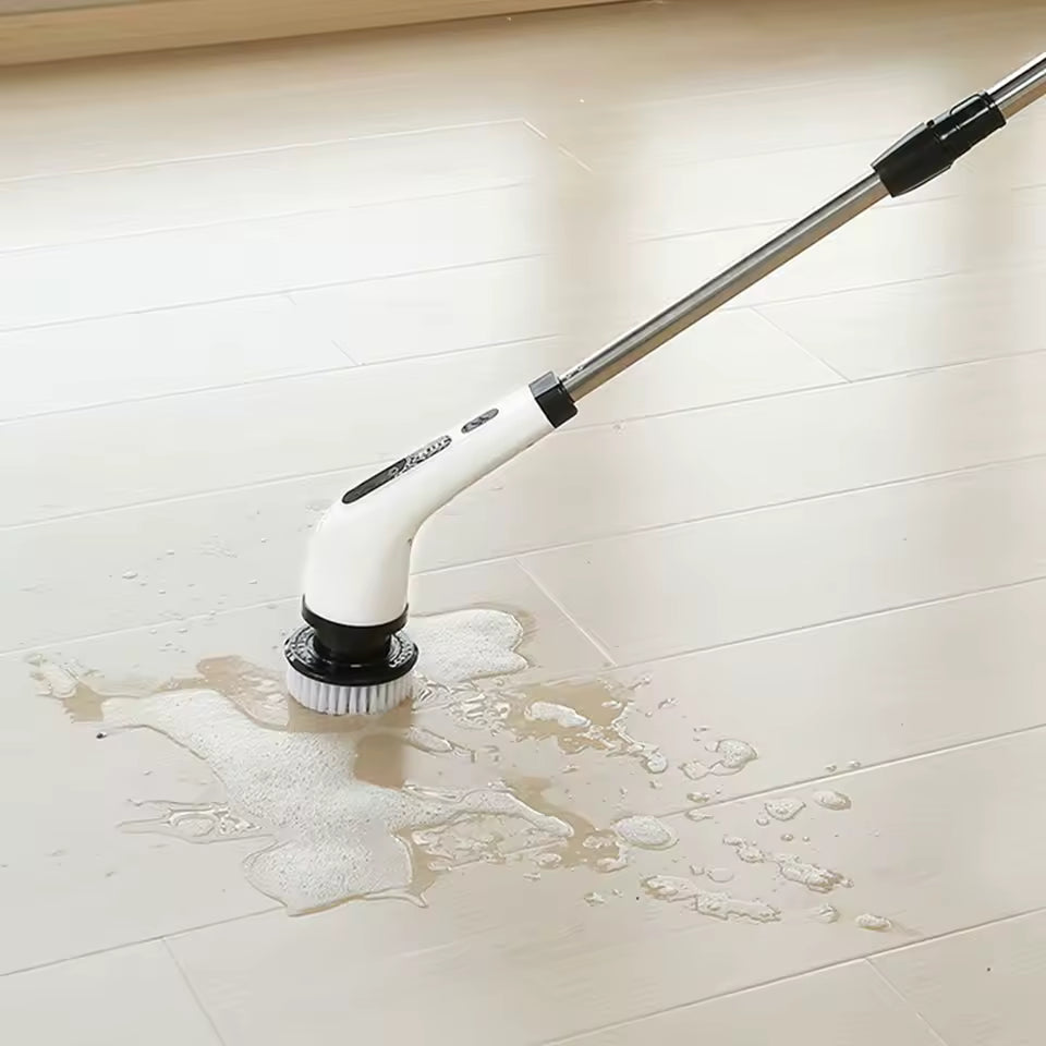 Cepillo Eléctrico de Limpieza 9 en 1 — Multiusos para Cocina, Baño y Salón